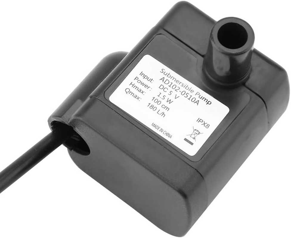 Aquarium Water Pumps, USB Water Pump 5V Small Brushless Pump Aquarium Fish Tank Fountain Pump Water Circulation Electric Pump Submersible Pump for Fish Tank Pet image number 1