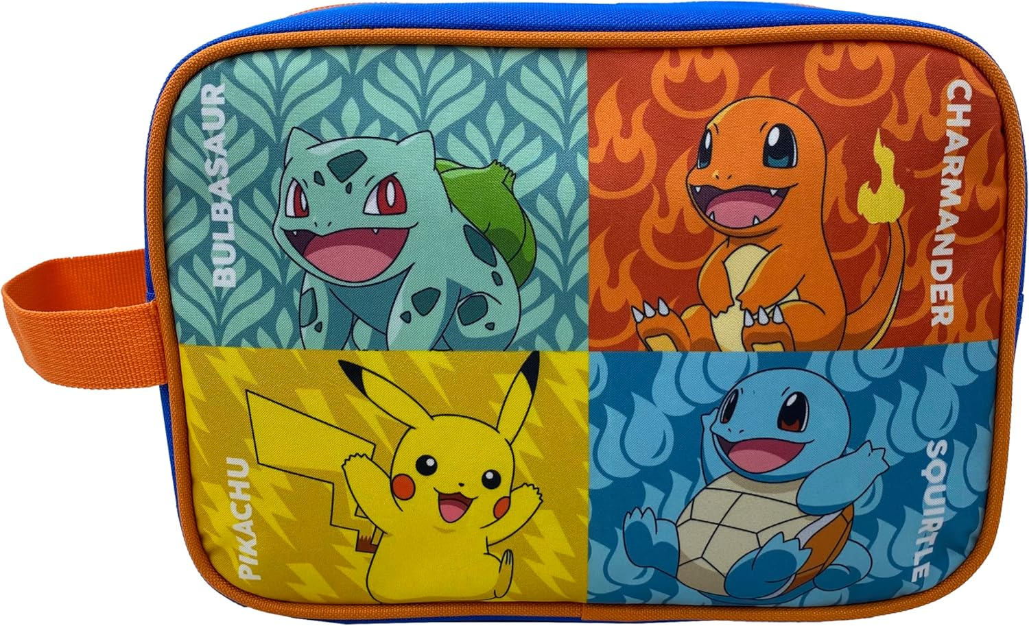 CYPBRANDS Pok&eacute;mon Kanto Starters Washbag Colourful Est&aacute;ndar Pok&eacute;mon Kanto Starters Wash Bag, Colourful, Est&aacute;ndar, Pok&eacute;mon Kanto Starters Toiletry Bag image number 1
