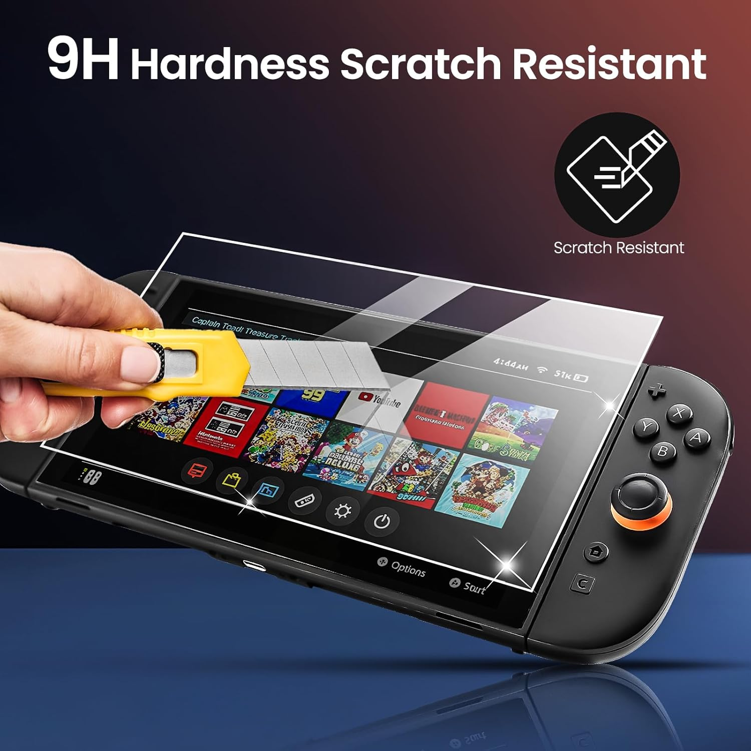 [2 Pack] BAFON Screen Protector for Nintendo Switch 2 2025, Ultra Thin Tempered Glass, Bubble-Free 9H Anti-Scratch Easy Install Glass for Switch 2 Screen image number 3