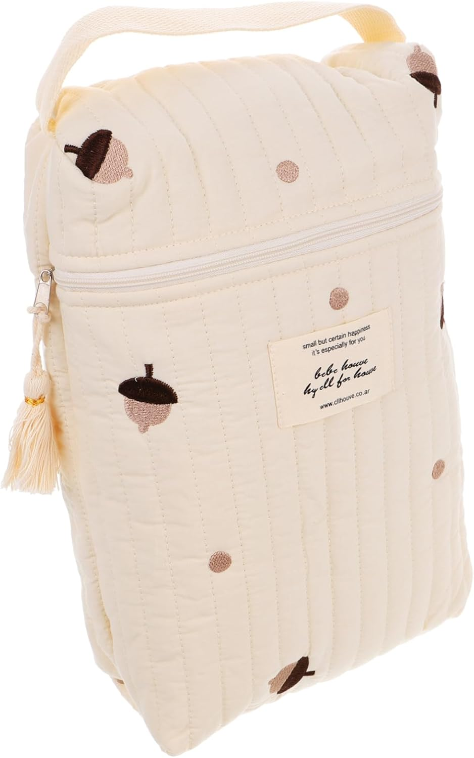 Portable Diaper Bag Tote Nappy Changing Bag for Mom Stroller Hanging Storage image number 4