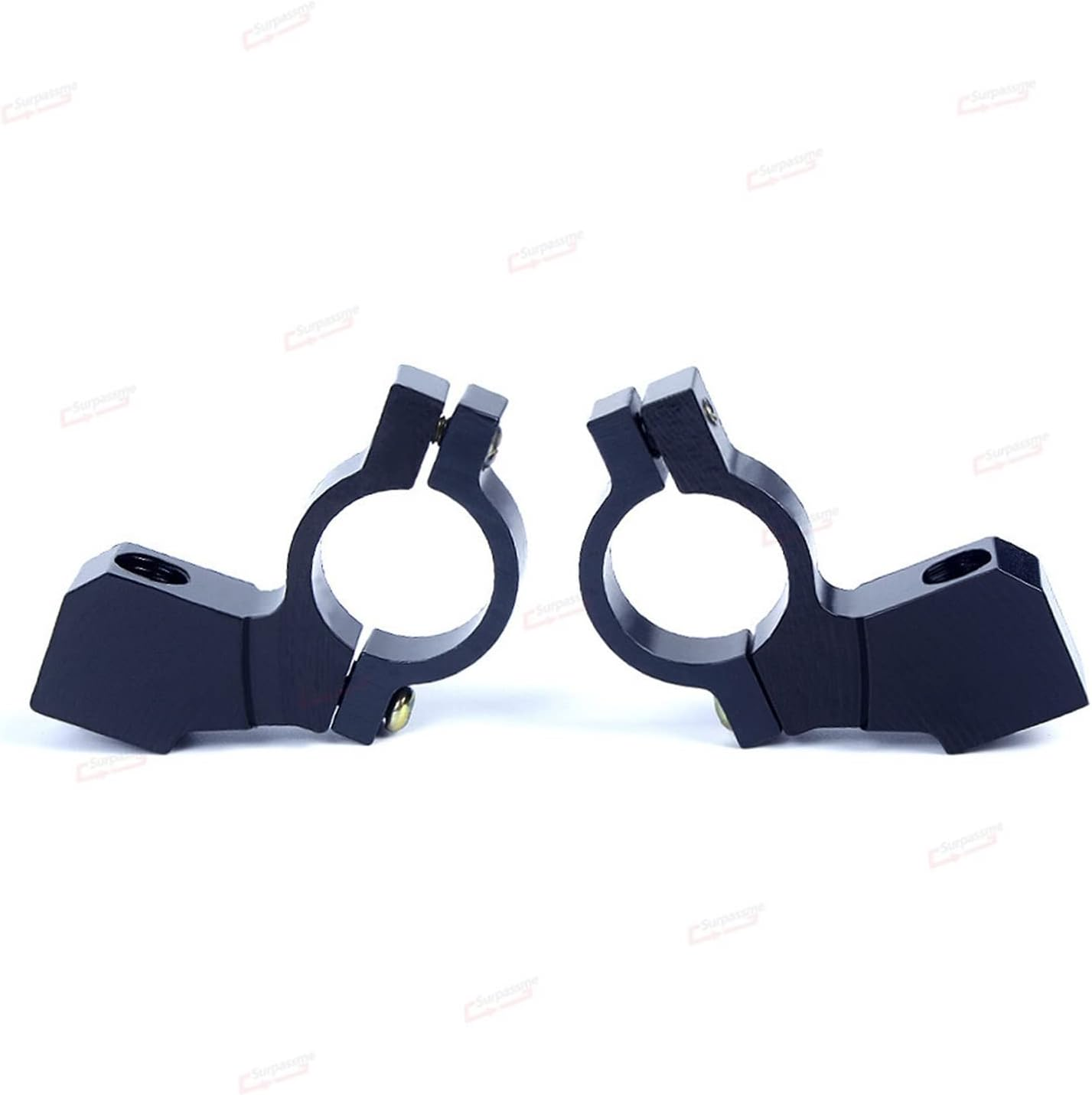 ZHANGTIAN 1PCS Universal 10MM Motorcycle Rearview Mirror Mount Adapter Holder Clamp Screw 7/8'' Handlebar Motorbike Scooter Accessories (Color : Gold) image number 4