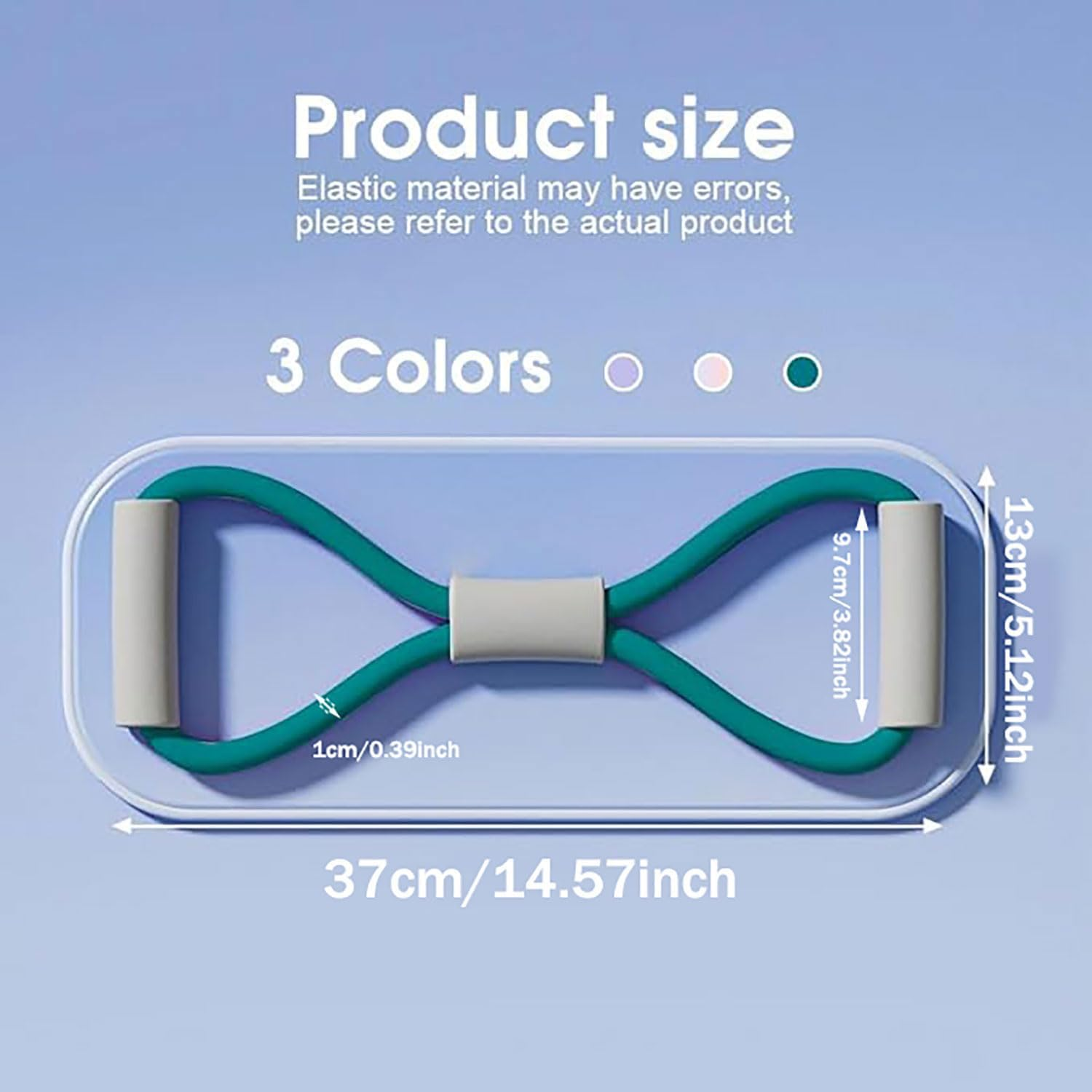 Yqkangzhu 3Pcs Figure 8 Resistance Bands, 8 Shaped Yoga Resistance Band, Stretch Fitness Band, Elastic Exercise Bands for Chest Arm Back Shoulder, Expander Equipment for Home Gym Workout, Pilates image number 4