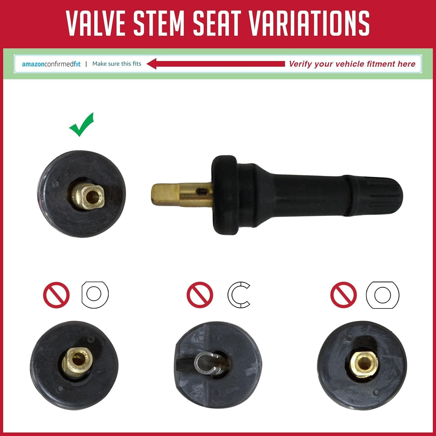 Wheel Accessories Parts PDQ Brand TPMS 12 PC OEM Sensor Service Kit Snap-In Tire Rubber Valve Stems Fits Jeep Cherokee 2014-Pres Ram 1500 2014-2017 1500 Classic 2019-Pres 2500 3500 2014-Pres image number 2