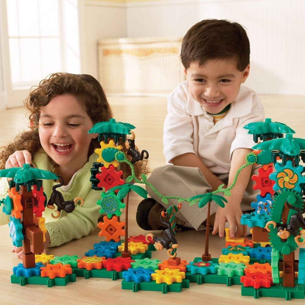 Learning Resources Gears! Gears! Gears! Movin' Monkeys Building Play Set, Puzzle, 103 Pieces, Ages 5+ image number 5