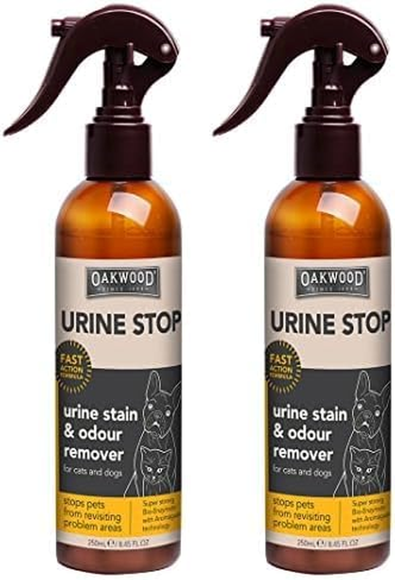 OAKWOOD Pet Care Urine Stain and Odour Remover 250 Ml (Pack of 1) Multicolor