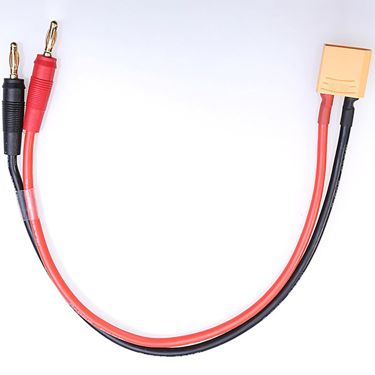 Tunghey 2Pack XT90 Male Adapter to 4.0Mm Bullet Banana Plug Connector with 12AWG 30CM Silicone Cable Wire for RC Car Boat Drone Lipo Battery Charger RC FPV Car image number 4