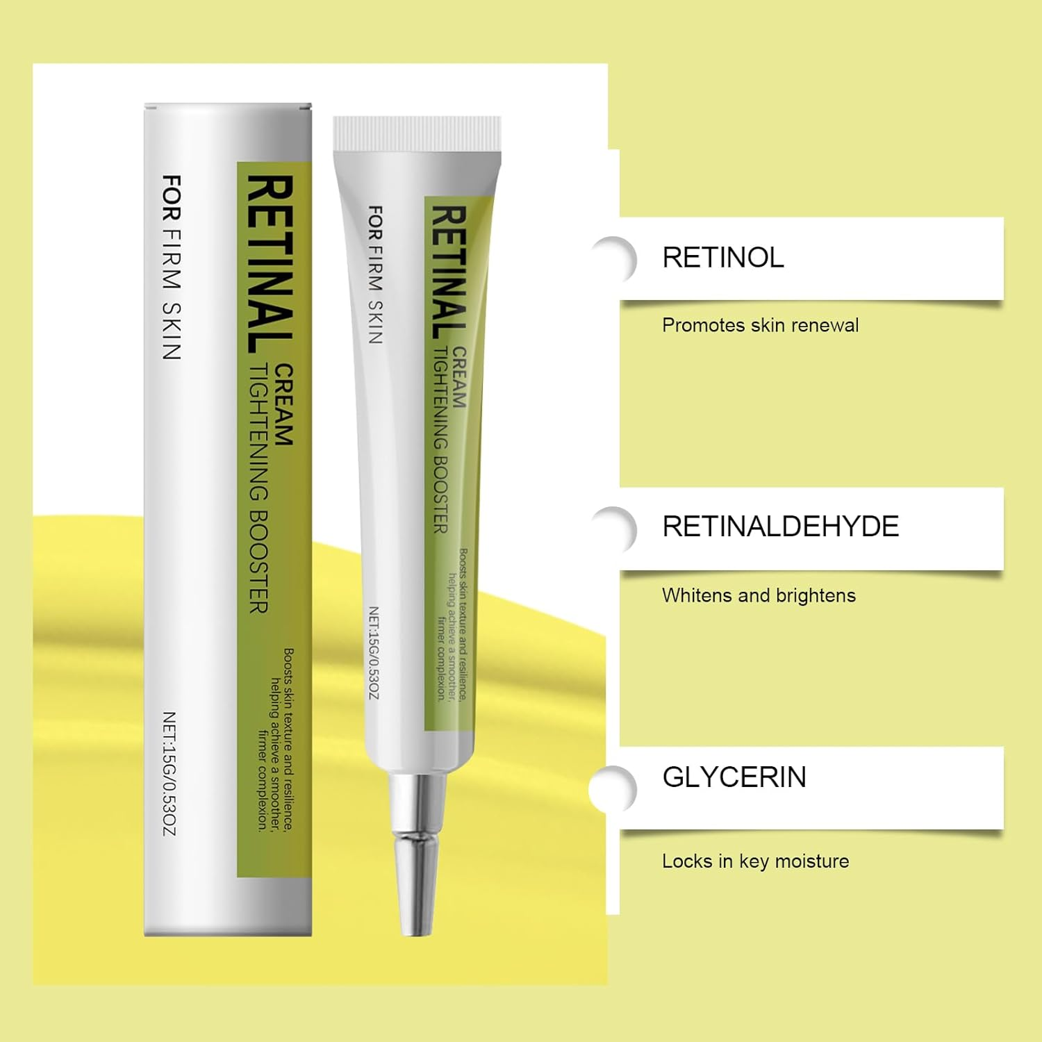 Retinal Shot Tightening Booster, Pore Minimizer, Wrinkles & Fine Lines, Anti-Aging Tightening Booster, Long-Lasting Hydration, Soothes Delicate Eye Area, Lightweight Non-Greasy Application (3Pcs) - 12Pcs image number 7