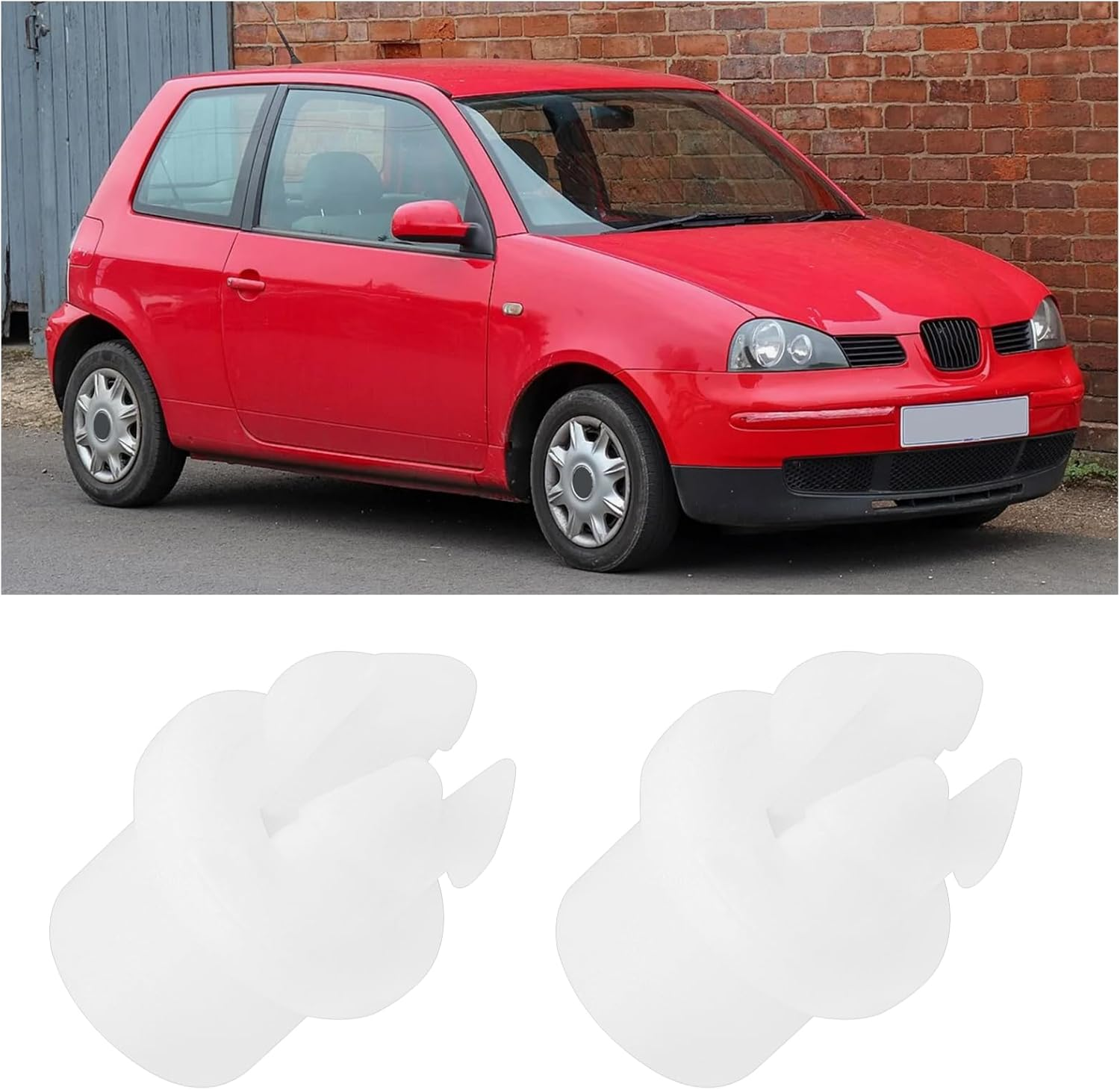 50PCS Automotive Door Lock Fastening Clip OE 171837199 0039885078 Compatible with VW Caddy 2003-2015 Compatible with Audi 80 B3 1987-1991 White image number 2