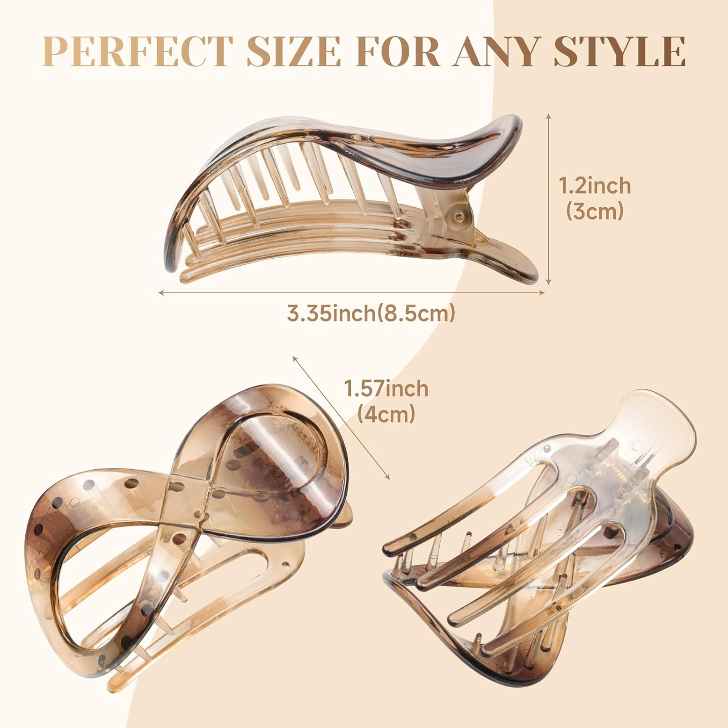 PROPOG 4 Pcs Hair Clip Large image number 6