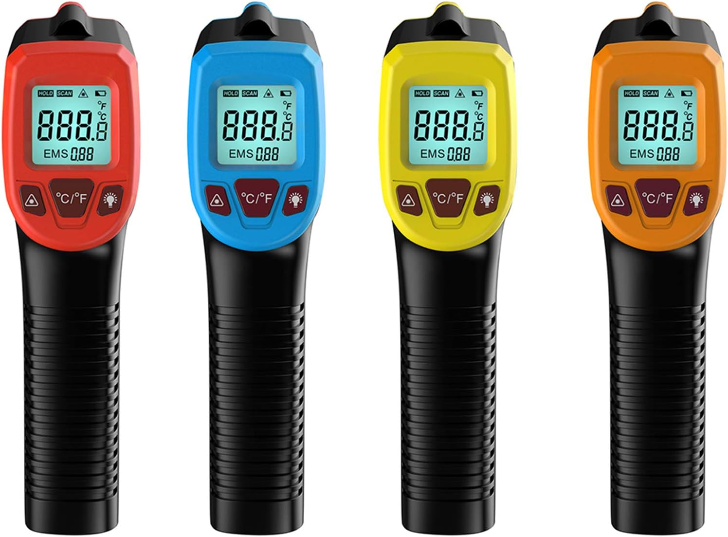 Leeofty Infrared Thermometer, Non-Contact Digital Temperature Gun -58&deg;F to 1112&deg;F (-50&deg;C to 600&deg;C) with LCD Display,Red - Red image number 6