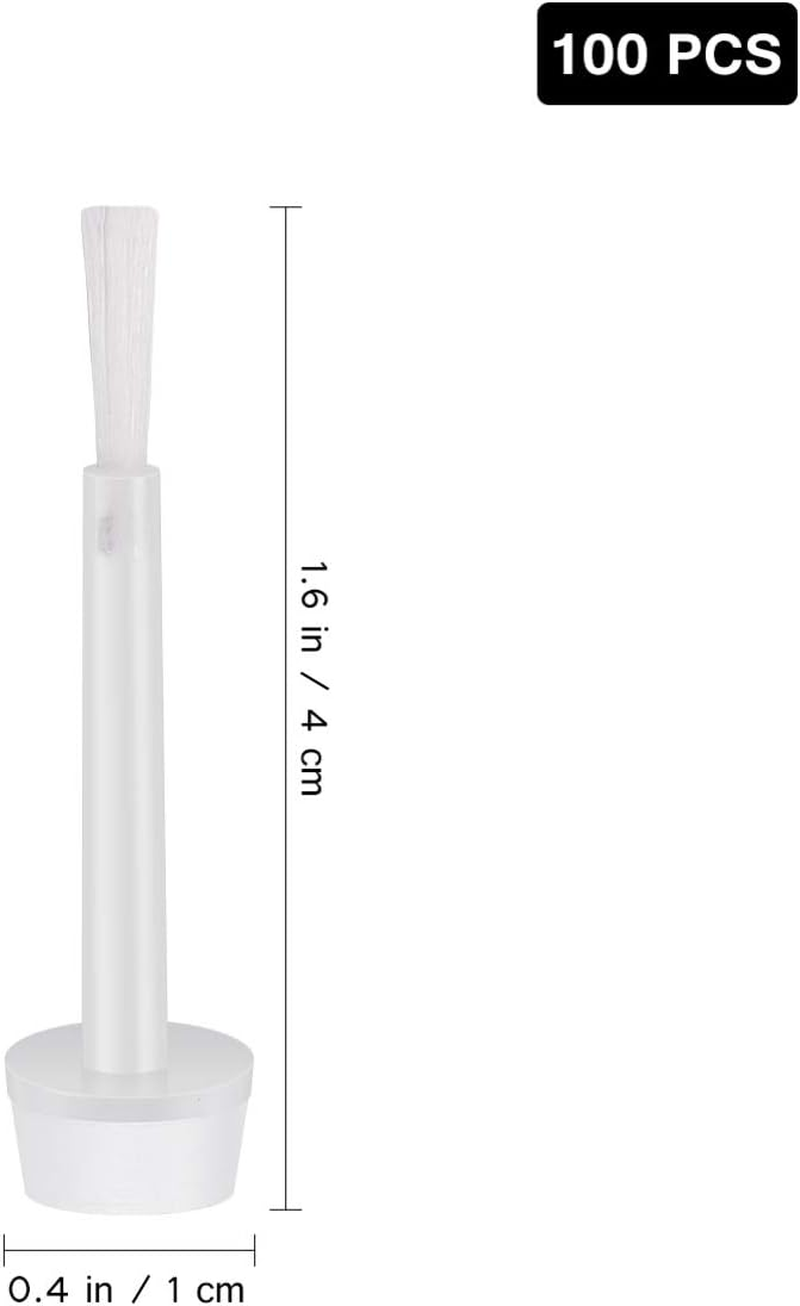 Beaupretty Nail Polish Replacement Brush 100 Pieces Dip Powder Replacement Liquid Brush Gel Liquid Brush for Salon Home image number 3