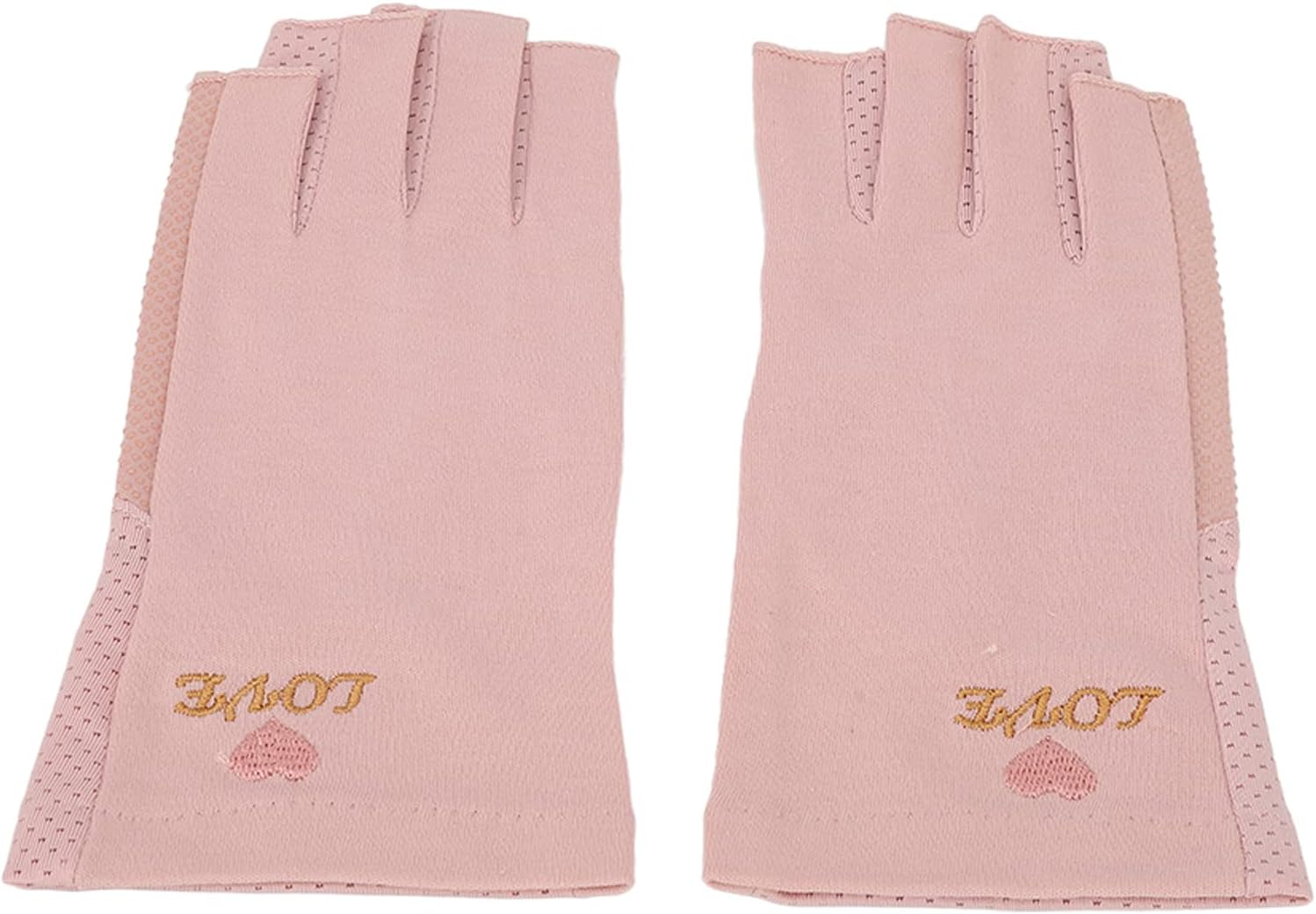 OEBUAFI Manicure Protective Cover, for UV Nail Lamp with Fine Stitching for Home Salon, Elastic and Breathable Cotton Fingerless, Suitable for Most Girls (Pale Pinkish Grey)