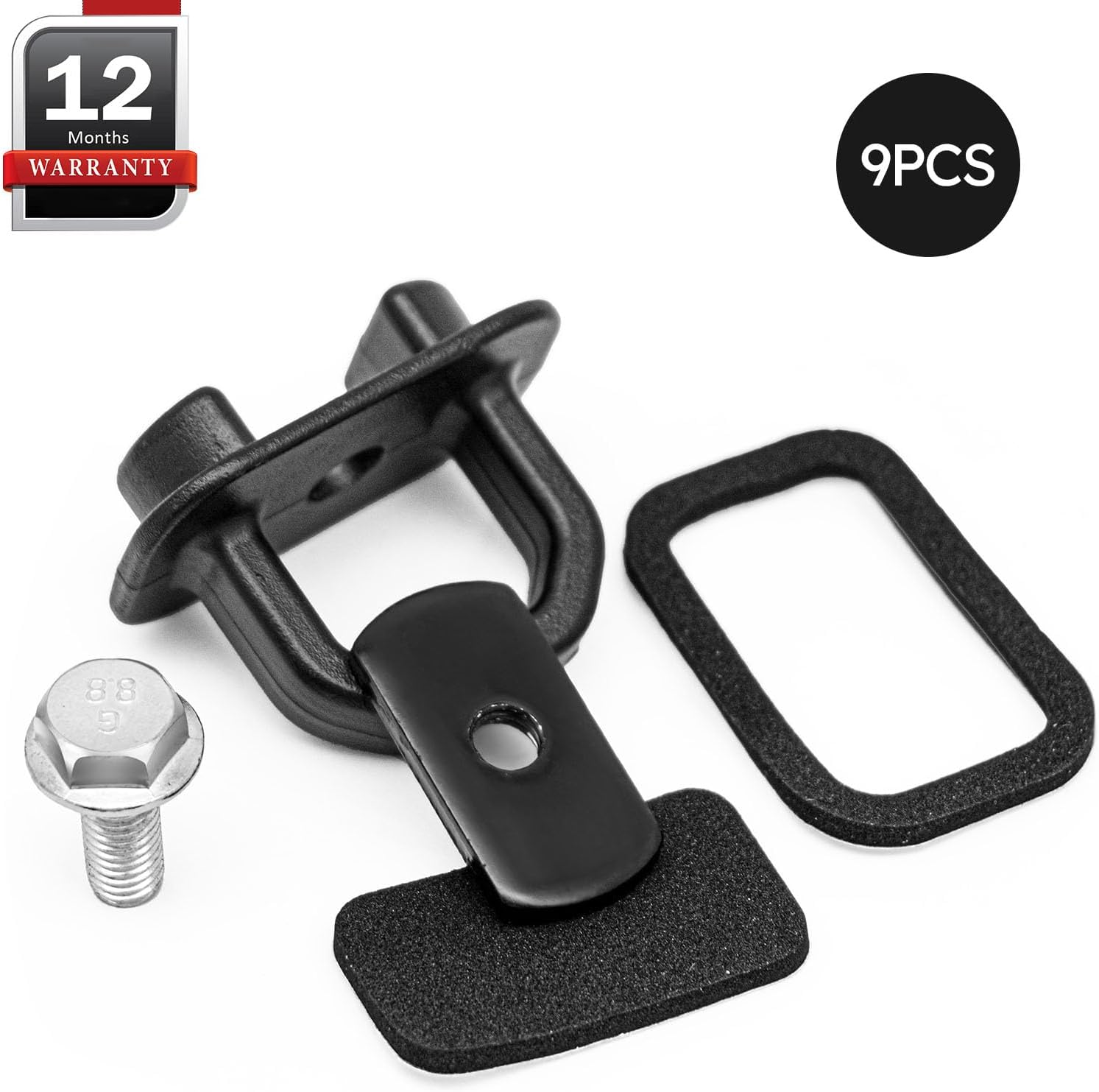 X4XZ DZ97903 Truck Bed Side Wall Tie down Anchors, Bed Cargo Hooks for 2007-2023 Chevy Silverado 1500 2500 3500 Chevy Colorado IGMC Sierra 1500 2500 3500 I GMC Canyon 9PCS image number 5