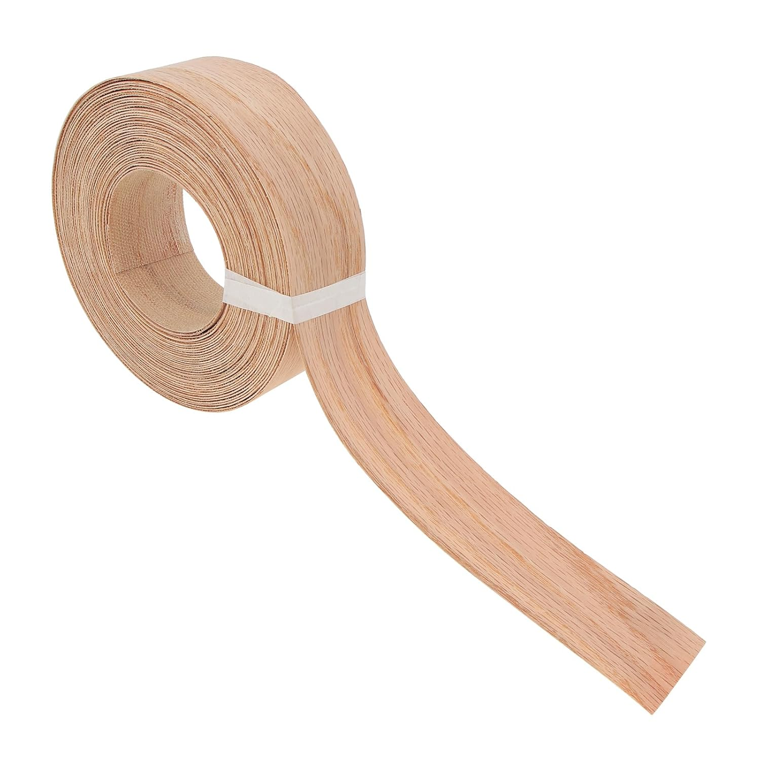 PNXKTXO Oak Edge Banding 2 Inch X 50Ft Roll Wood Veneer Edging Strips Real Tape Banding for Cabinet Furniture Repair image number 2