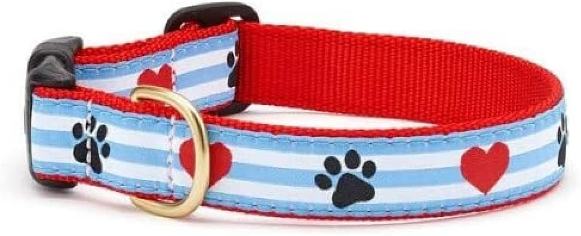 Up Country Pps-C-S Pawprint Stripe Dog Collar S Narrow (5/8 Inches)