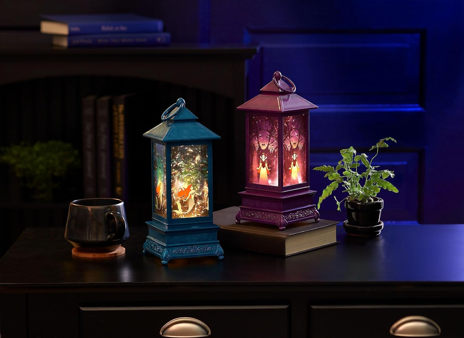 Enesco Disney Showcase Little Mermaid Glitter Lantern Waterball, 11 Inches image number 2