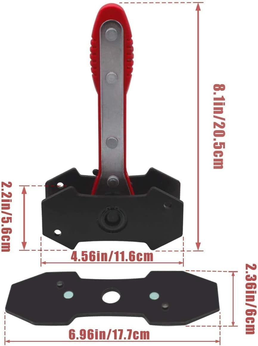 Brake Tools, Brake Caliper Tool, 360&deg; Adjustable Car Ratcheting Brake Caliper Compression Tool, Caliper Piston Compressor Tool, Brake Piston Compression Tool, Red image number 6