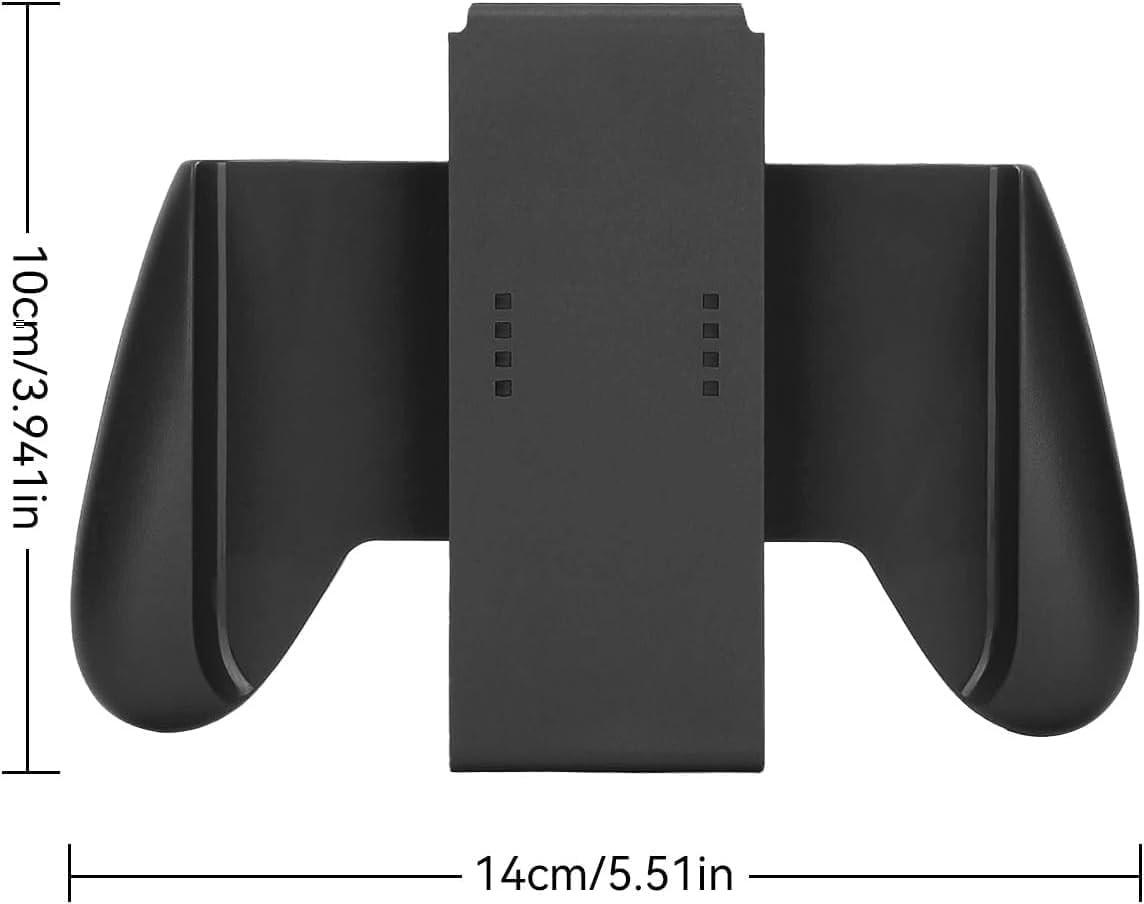 Syekcl Switch Grip Handle Bracket Support Holder, Hand Grips for Nintendo Switch Controllers Joycon Comfort Grip Compatible with Nintendo C (Black and Blue) image number 1