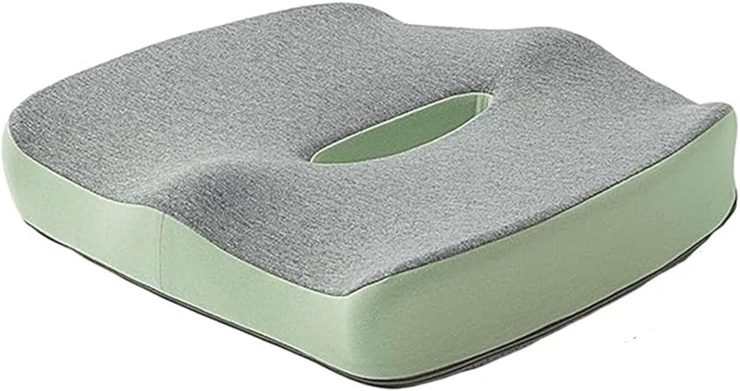 AIMALL Ergonomic Memory Foam Seat Cushion - Office Chair Cushion for Sciatica, Lower Back Pain Relief, Breathable Non-Slip Design, 17.7 X 15.7 X 2.8 Inches