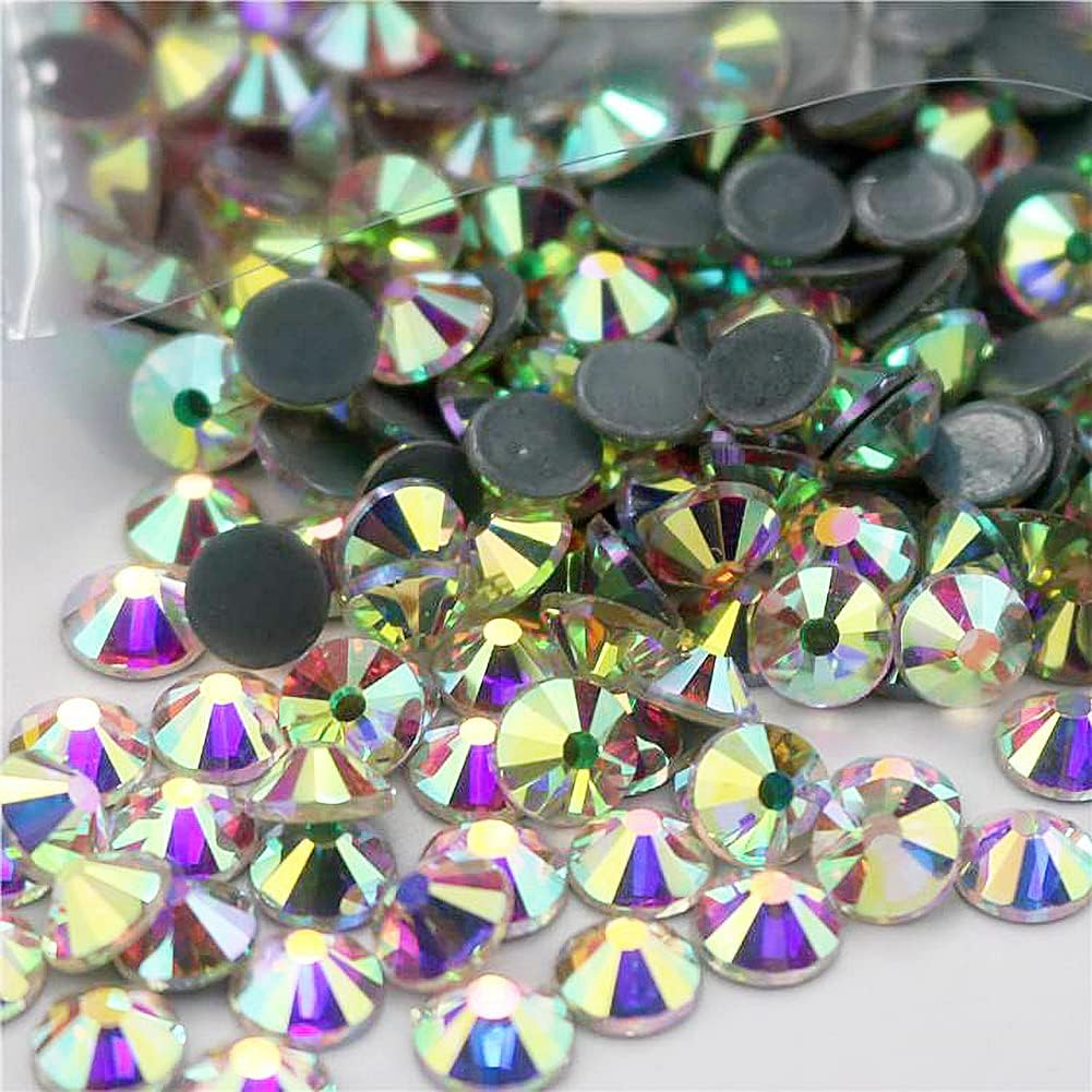 1440 Pieces Crystal AB SS12 Hotfix Rhinestones 3Mm Flatback Rhinestones for Clothes Shoes Crafts