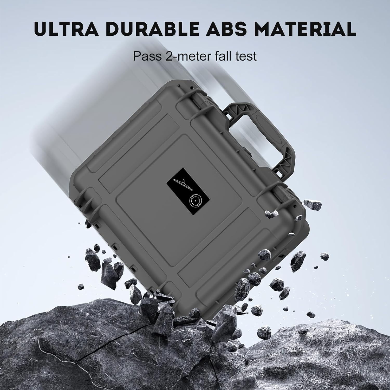 Starlink Mini Case - Starlink Mini Accessories Waterproof Portable Protective Hard Case for Travel Made of PP with Pre-Cut Foam for Starlink Mini Dishy (Gray) image number 1