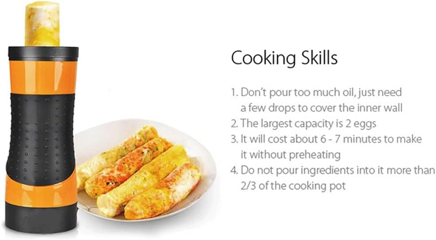 Electric Egg Roll Machine Egg Sausage Tube Maker Automatic Egg Master Electric Egg Stick Small Sausage Machine Egg Mold Breakfast Machine (Color : White) image number 1