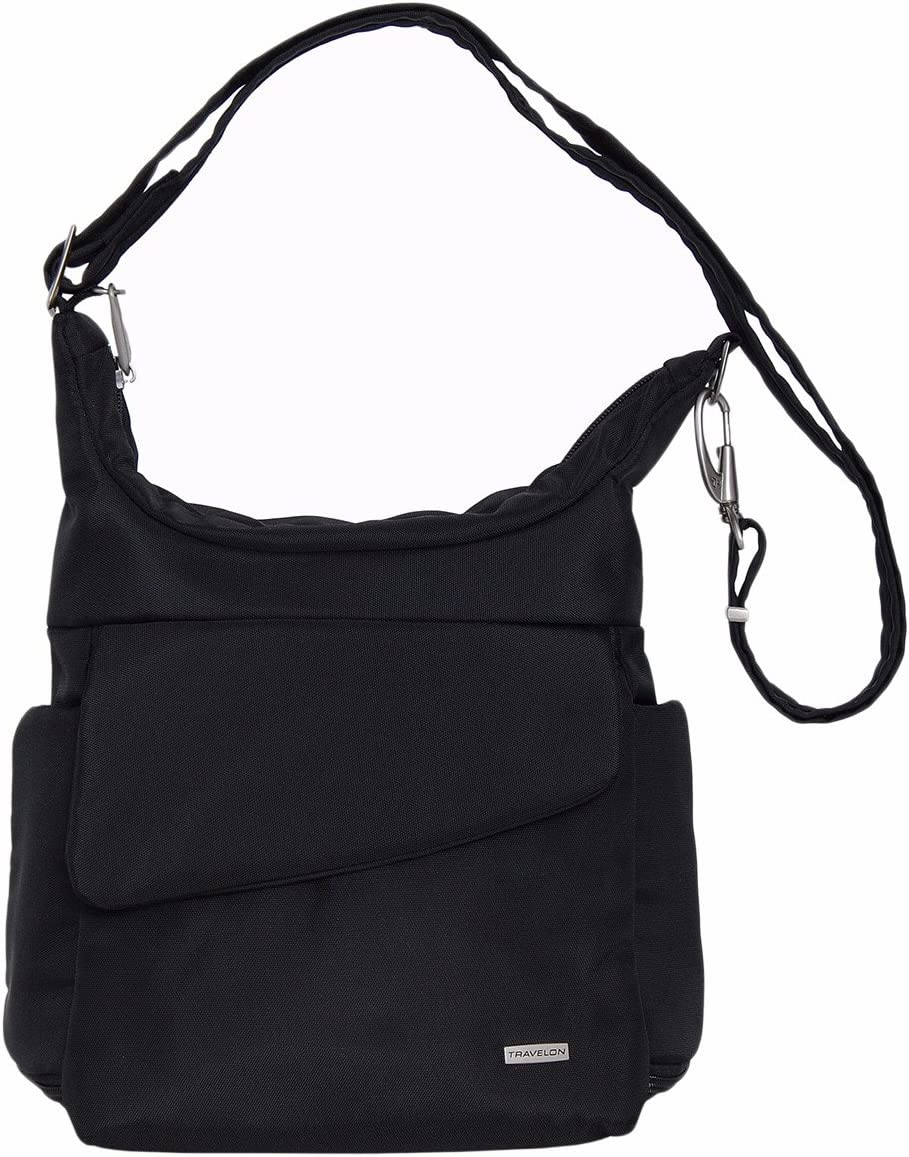 Travelon Unisex Anti-Theft Classic Messenger Bag, Midnight, One Size