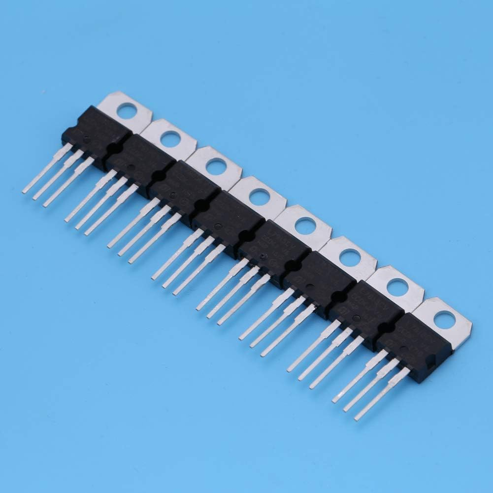 Voltage Regulator Transistor, Voltage Regulator Kit 40Pcs 8 Types Transistor Assortment Kit Set 7805 7809 7812 7815 7905 7912 7915 LM317 to 220 image number 5