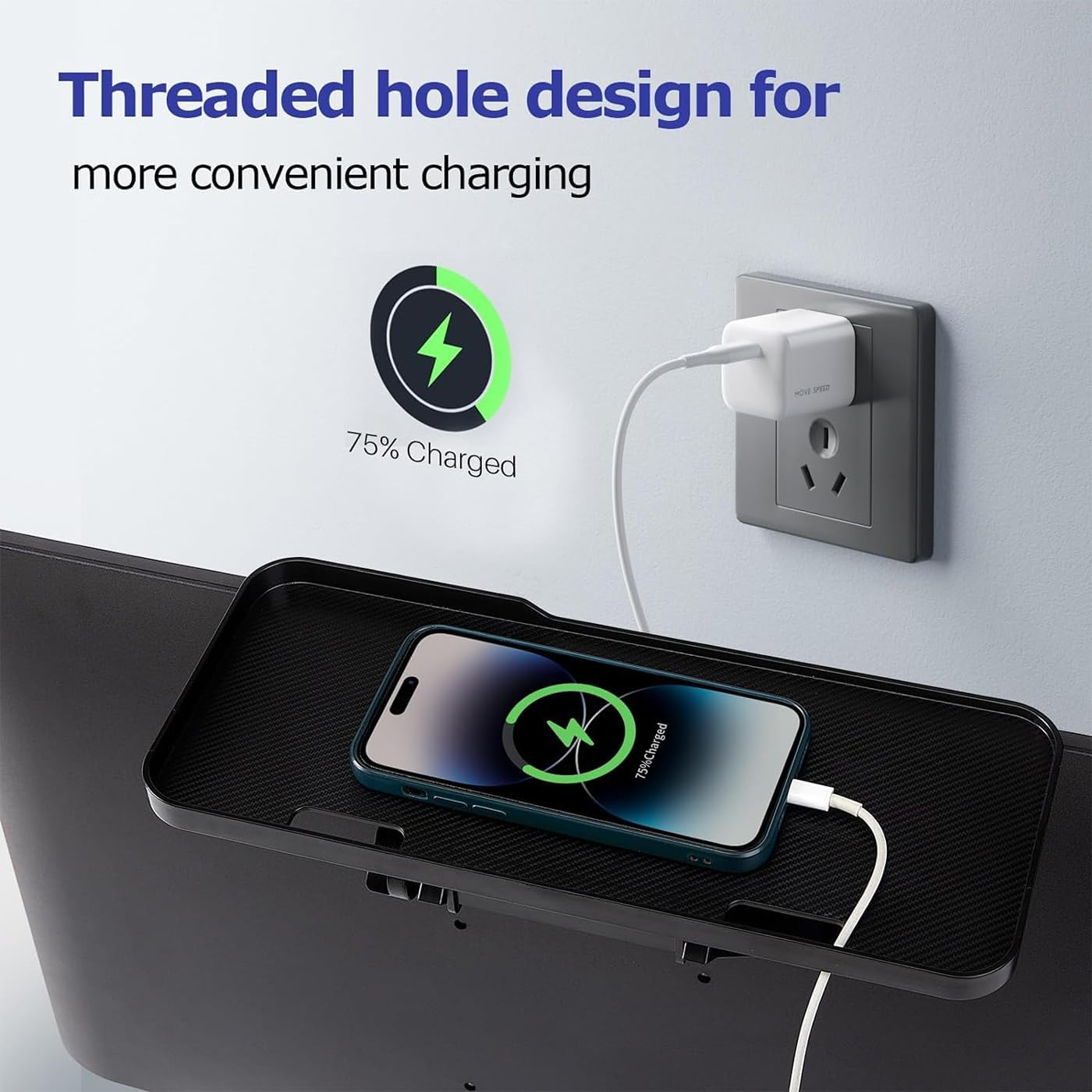 2 Pack Adjustable TV Top Shelf Screen Shelf Monitor Top Shelf TV Top Storage Bracket Computer Screen Shelf for Media Boxes, Game Console, Router and Camera Frames Remote (30 X 12.5 Cm) image number 1