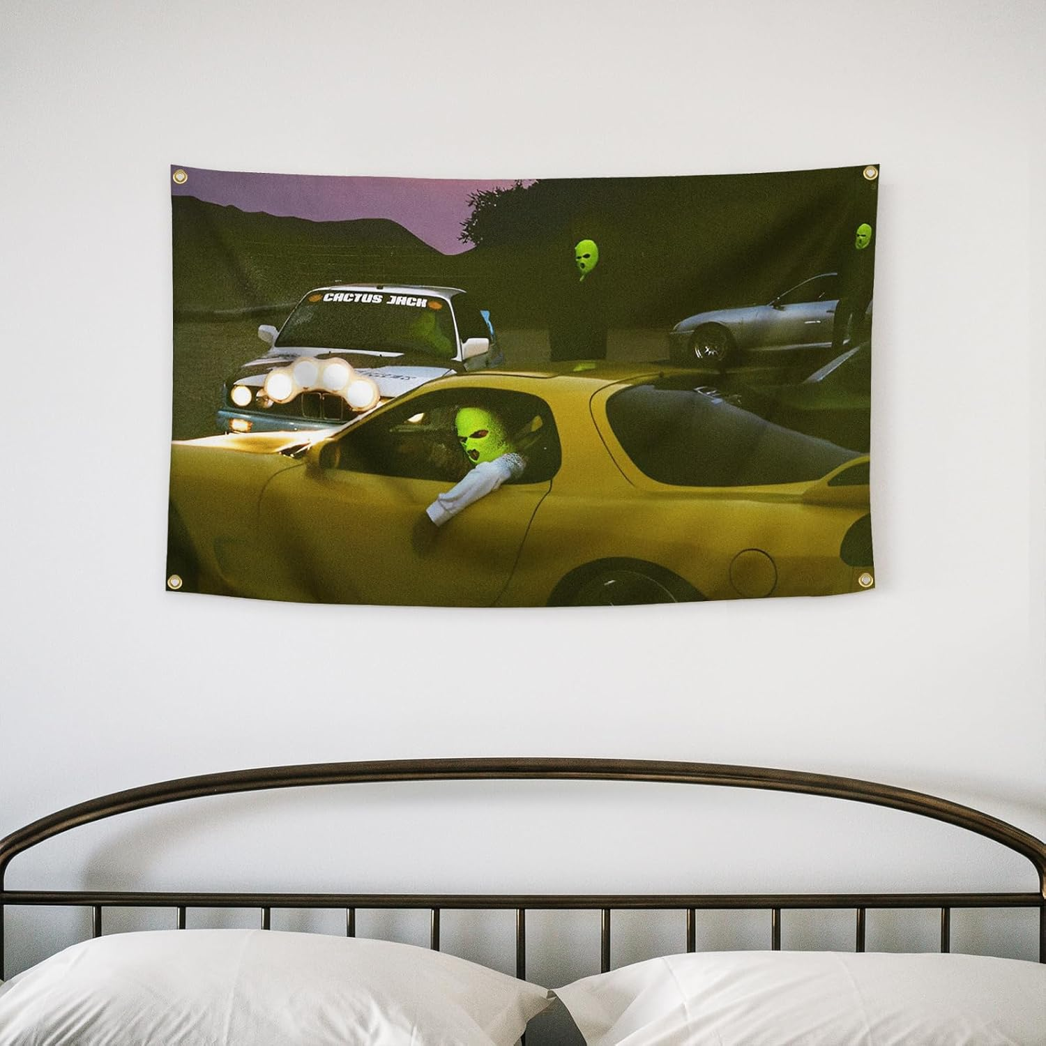 Rapper Tapestry Album Cover Tapestry 3X5 Feet Funny Tapestry for Room Man Cave Wall Decor Flags with Brass Grommets for College Dorm Room Decoration,Outdoor,Parties,Home,Bedroom,Indoor Decoration image number 4