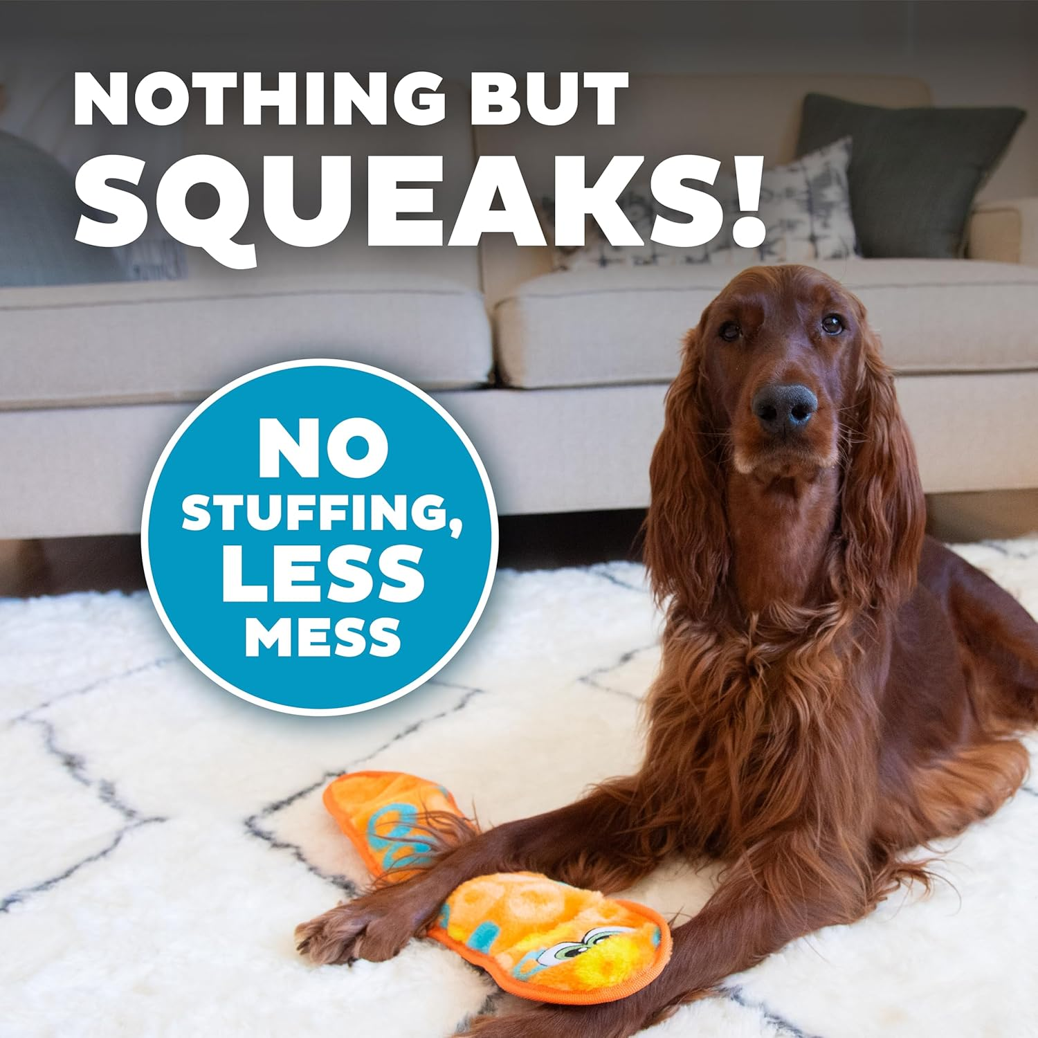 Outward Hound Petstages Sssupreme Snake Stuff-Free Dog Toy image number 3