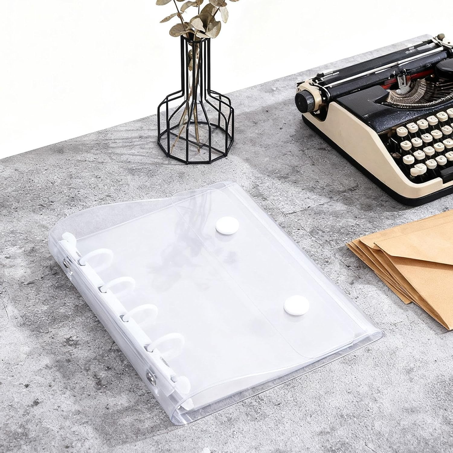 Bound Notebook, 5 Hole Punched, with Inner Sheets for Valentine'S Day and The, White image number 6