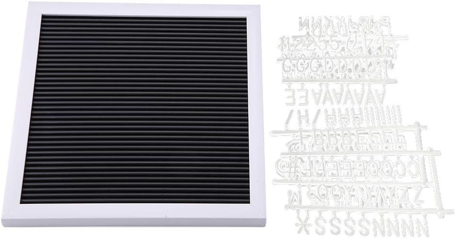 Message Felt Letter Board Wall Mounted 25Cm*25Cm Felt Board, DIY Letters Board, DIY Decorative Board for Bedroom/Living Room/Porch Home Home Room Decor(White Frame) image number 2