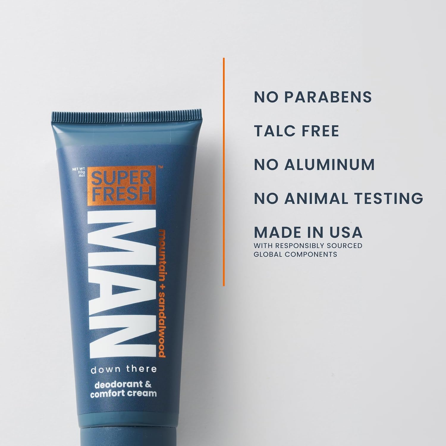 Super Fresh Ball Deodorant Lotion for Men Groin Butt and Body Hygiene Cream Controls Odor Prevents Chafing Aluminum Free Daily Freshness and Comfort Powder Lotion Formula in Convenient 4 Oz Tube image number 6