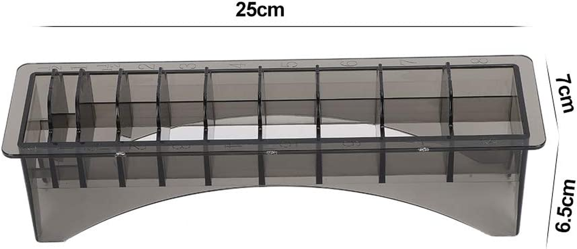 Instruction Comb Storage Box, Rectangular with 10 Grids, Hairdresser Instruction Electric, Hair Styling Clipper Holder, Boundary Comb, Tools, Delivery, Organiser, Container, Hairdressing Salon Clipper image number 4