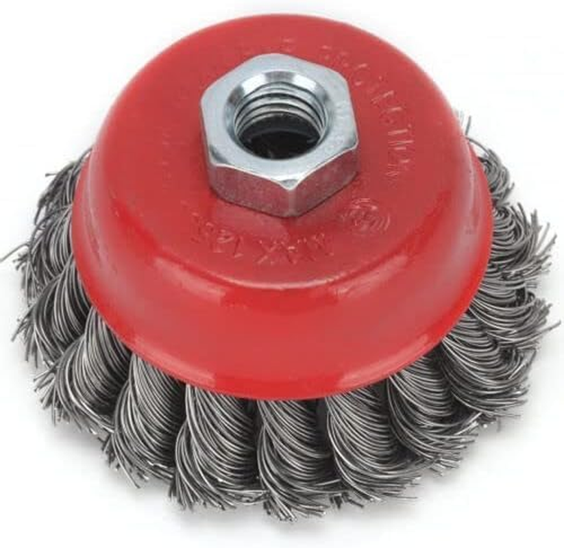 Youngly 8Pcs Wheel Disc Cup Brush Twist Knot Wire Set Kit for Angle Grinder M14 Crew image number 6