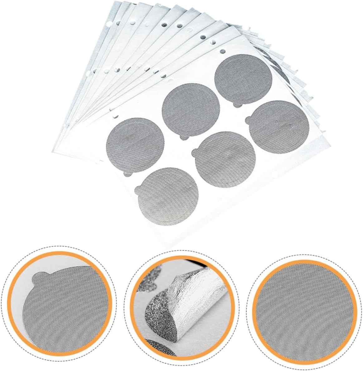 Alipis 120Pcs Espresso Foil Lids Aluminum Foil Lid Pod Seal Espresso Seal for Coffee Capsules Use Machines image number 2
