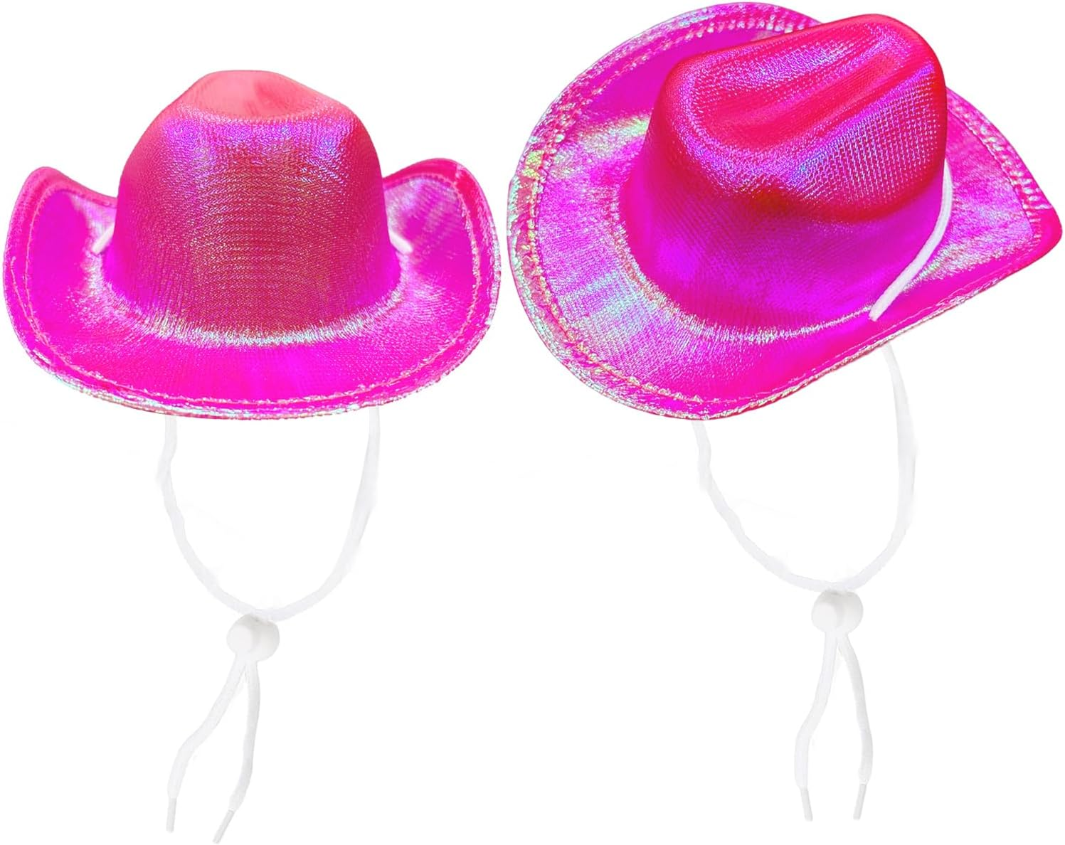 Dog and Cat Cowboy Hat, Pet Costume, Mini Hat for Halloween Party Decoration (Rose Red-Style2, Small)