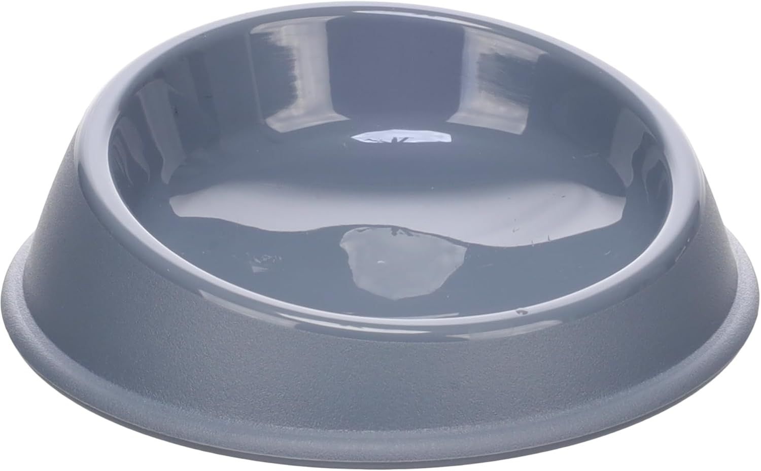 Flamingo Pandor round Grey Food and Water Bowl for Cats &ndash; 19 X 5.5 Cm 250 Ml &ndash; Durable, Practical and Elegant