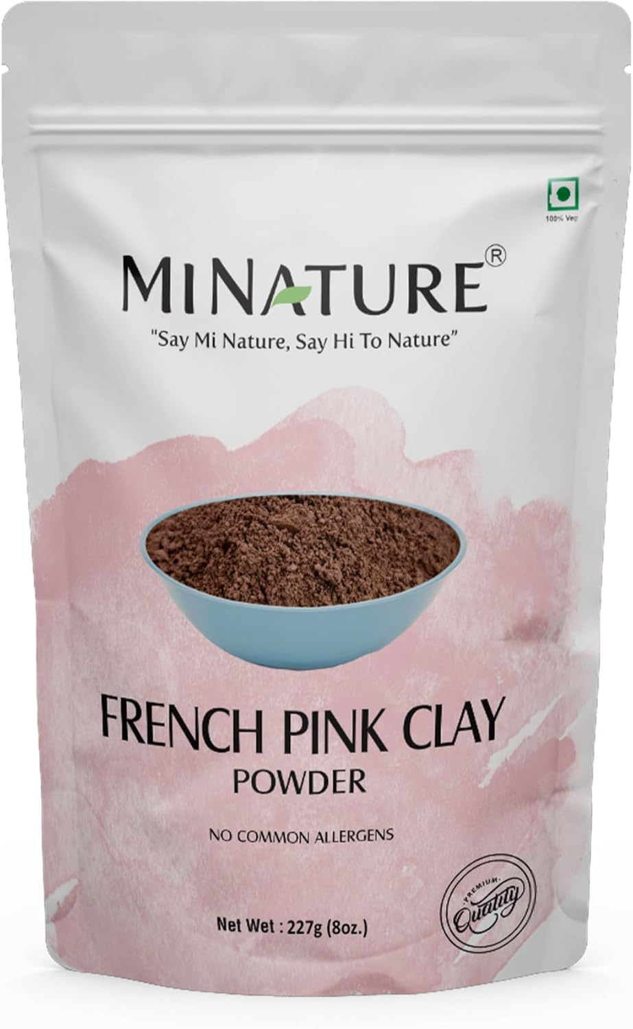 Minature Calamine Clay Powder, 227G(8 Oz) Resealable Pouch| Pure Natural Facial Cleansing Mask| DIY for Scrubs, Bath Bombs & Face Mask