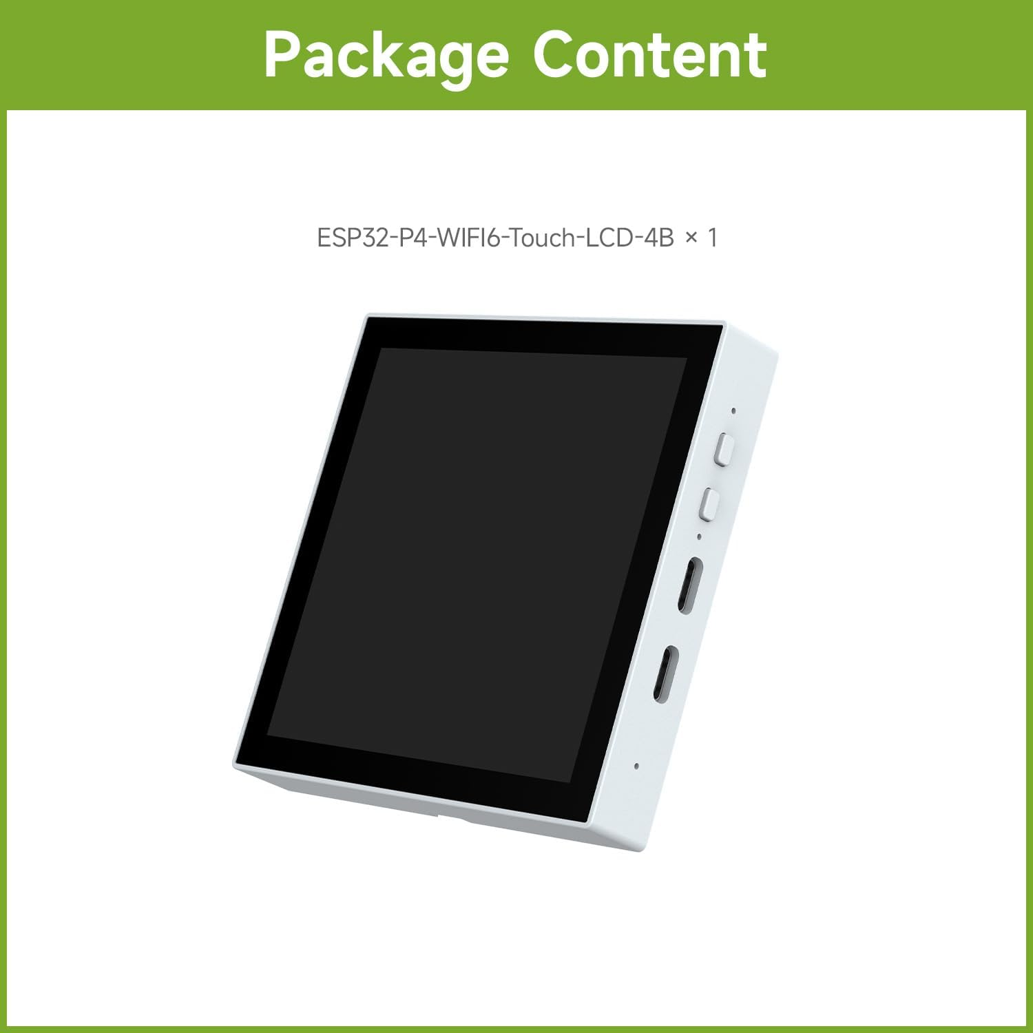 Waveshare ESP32-P4 Smart 86 Box with External Camera Support, Featuring Dual-Core and Single-Core RISC-V Architecture, Onboard 4-Inch 720&times;720 Pixel 5-Point Touch LCD, Po-Wered by ESP32-P4 Chip image number 1