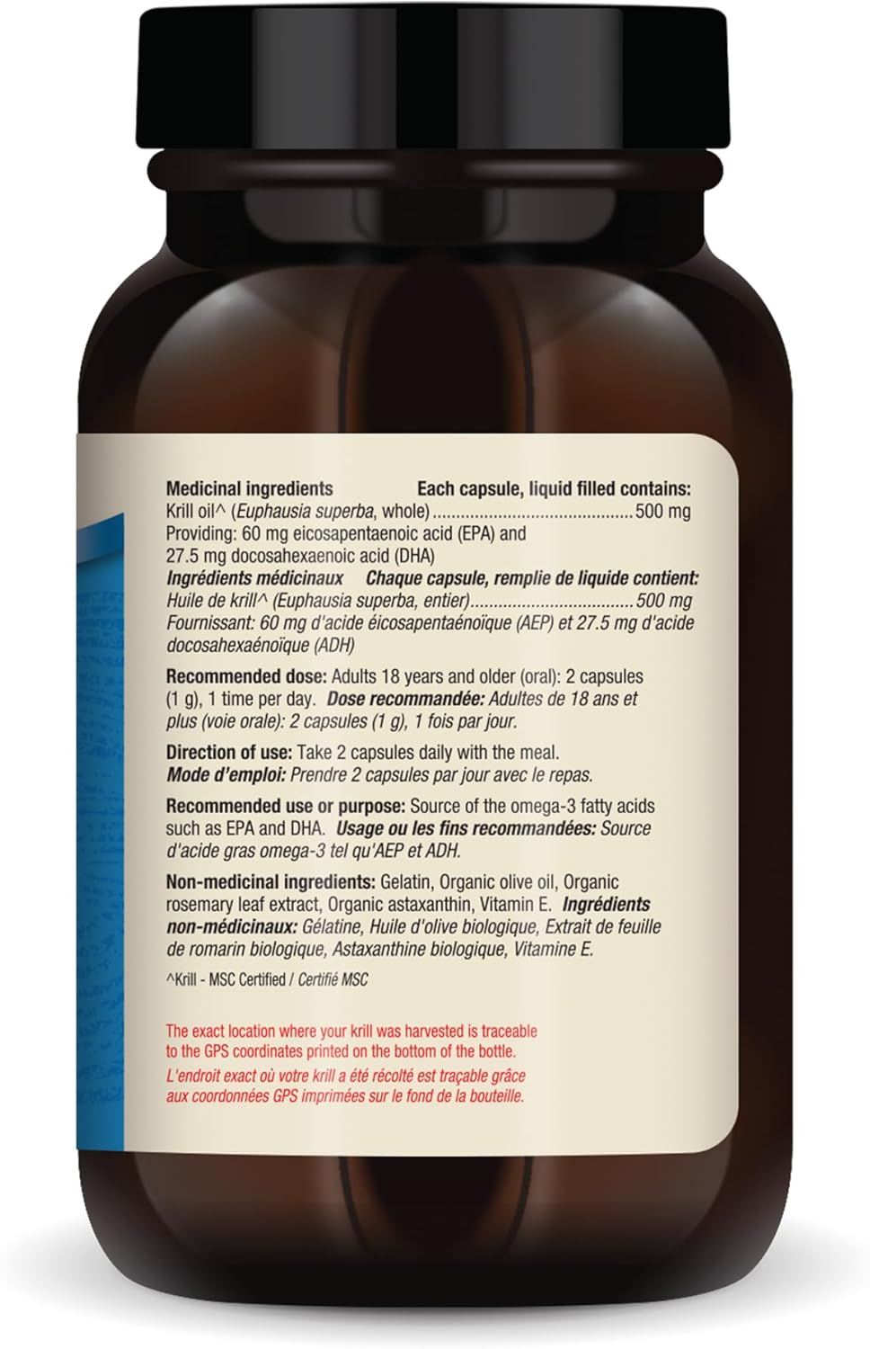 Dr. Mercola Antarctic Krill Oil Supplement, 30 Servings (60 Capsules), MSC Certified, Non GMO, Soy-Free, Gluten Free image number 4