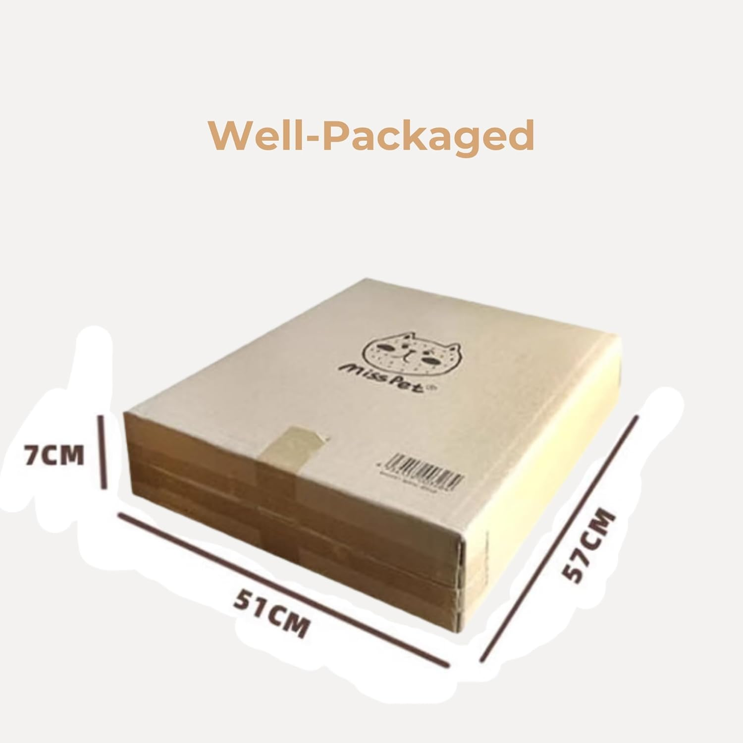 Cardboard Cat House with Scratcher, Catnip, Heated Cat Cave with Thermal Spa Design &ndash; Warm, Cozy & Secure Pet Bed for Cats and Kittens image number 2