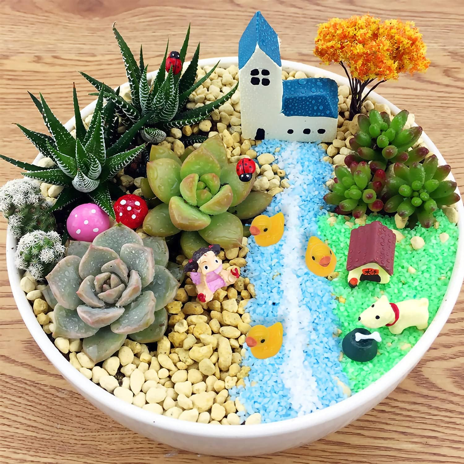 70 Pcs Tiny Duck Slime Charms Little Resin Duck Beads Miniature Ornament for Slime, Dollhouse, Garden Decoration(Mixed Duck) image number 1