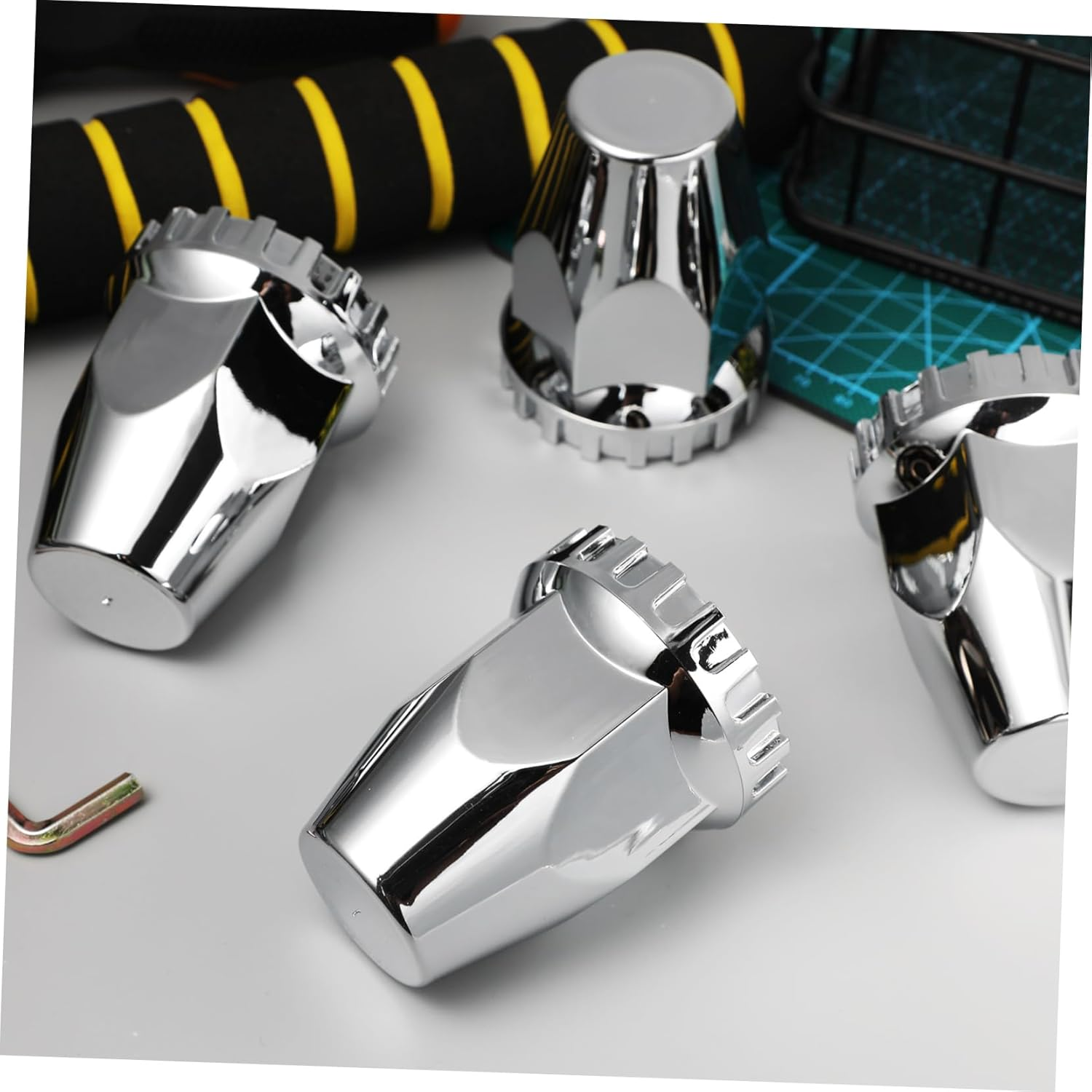 20Pcs Semi Truck Lug Nut Covers Chrome Wheel Nut Covers for Trucks Car Accessories image number 6