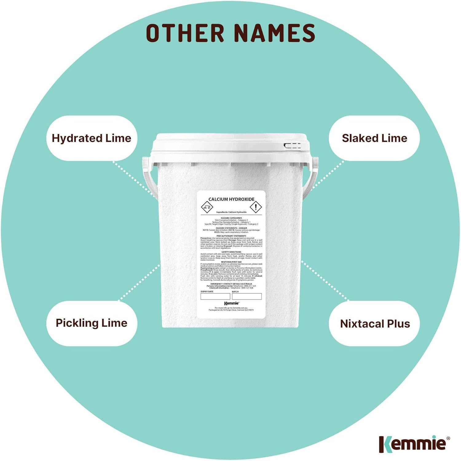 600G Food Grade Calcium Hydroxide Powder Tub FCC Hydrated Slaked Pickling Lime image number 5