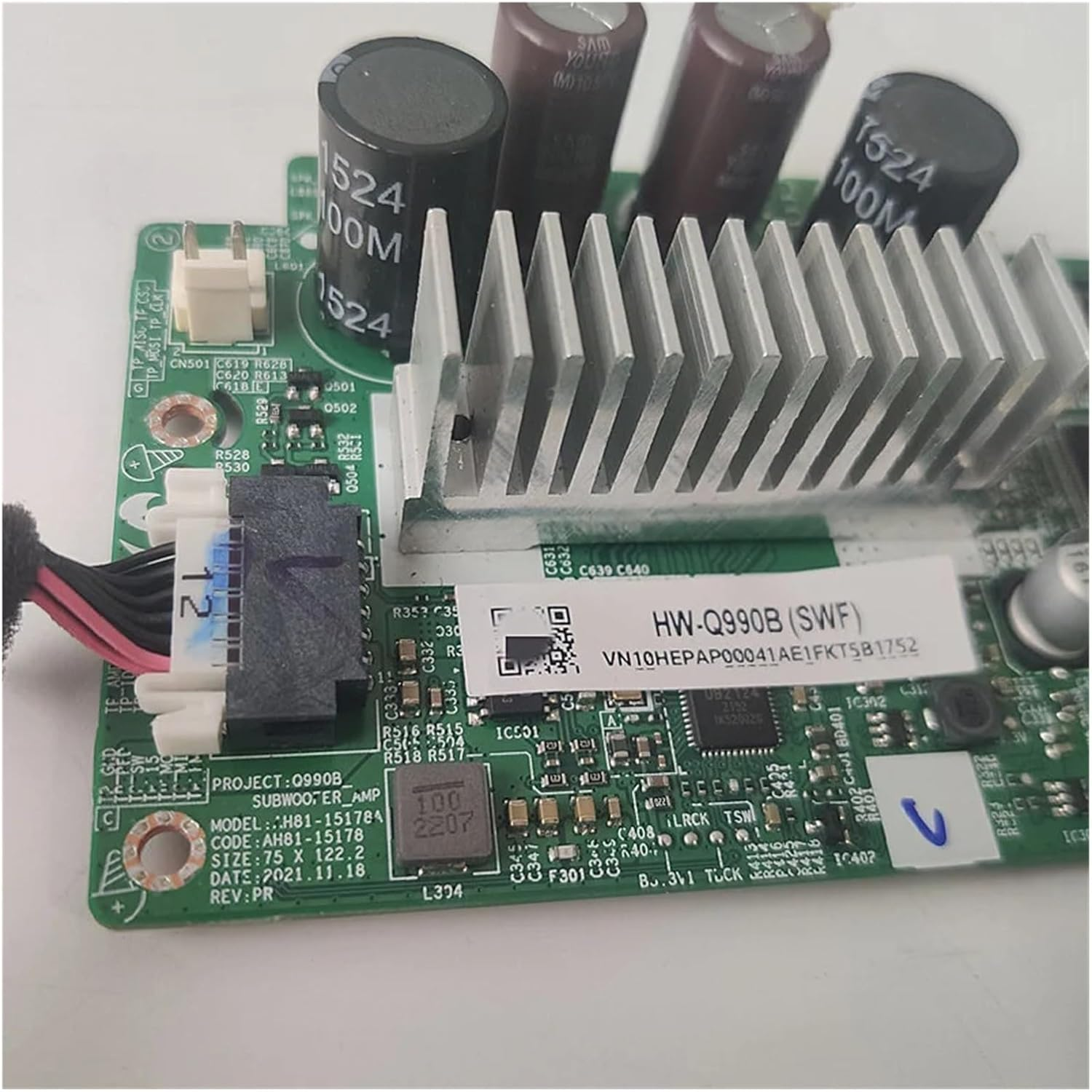 HW-Q990B (SWF) Motherboard AH81-15178A Bluetooth Speaker Module PS-WB99B EPAP000041A Subwoofer Motherboard AH81-13849A image number 1