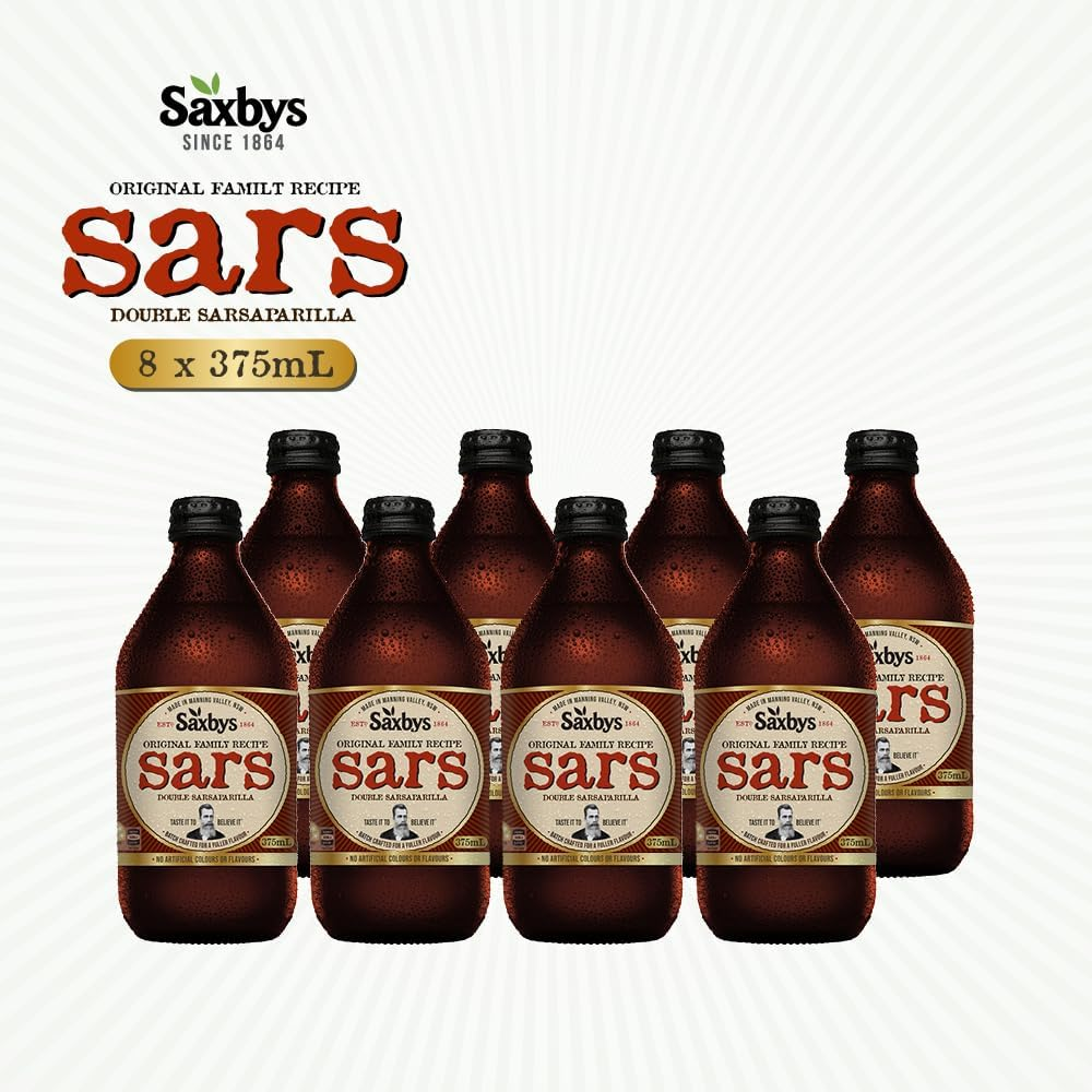 Saxby'S Double Sarsaparilla 8 Pack X 375Ml image number 1