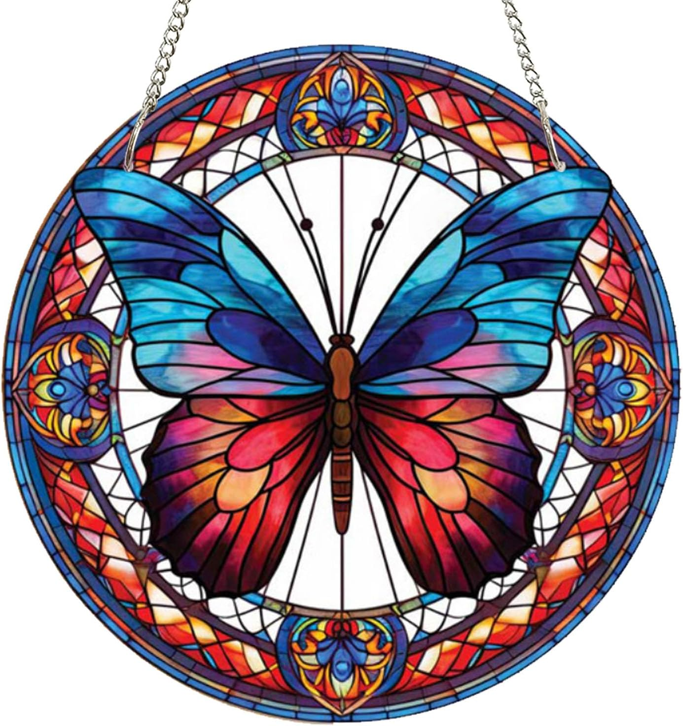 7.9'' Acrylic Window Hanging Decor,Stained Panel Hangings Decorative Acrylic Wall Decor Colorful Ornament Window Hangings for Outdoor Indoor Decor(Marine Turtle)