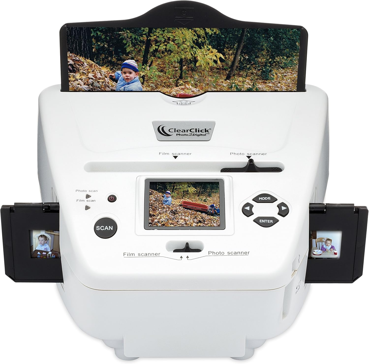Clearclick Photo to Digital Photo Slide and Film Scanner with 4 GB Memory Card & Photo Editing Software